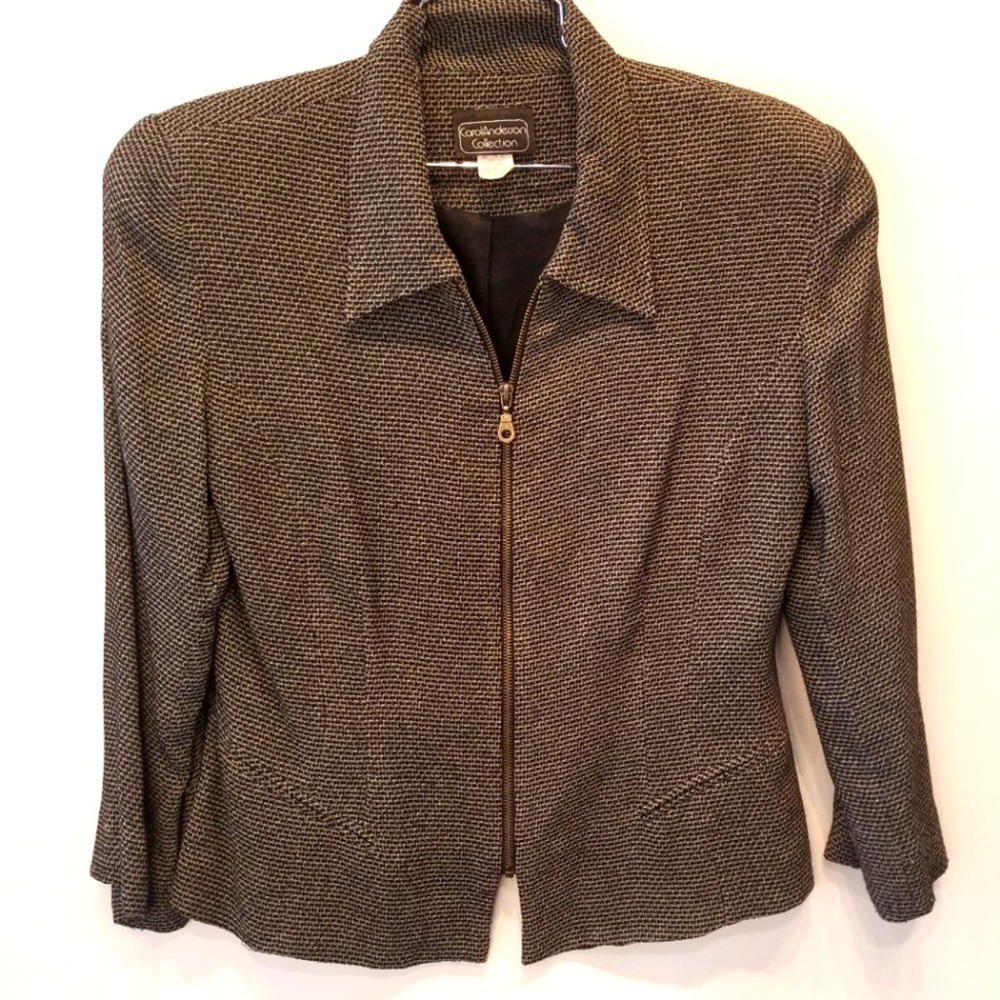 Carol Anderson Vintage Fitted Textured Blazer